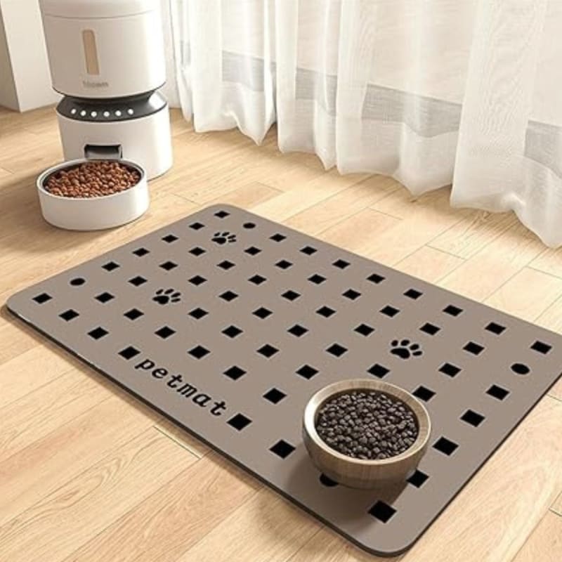 Alfombra absorbente para mascotas marrón 30x40cm, limpieza rapida