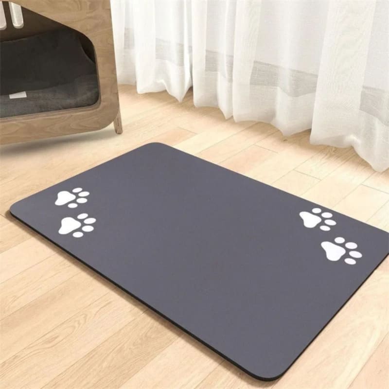 Alfombra absorbente diatomita para mascotas azul oscuro 40x60cm