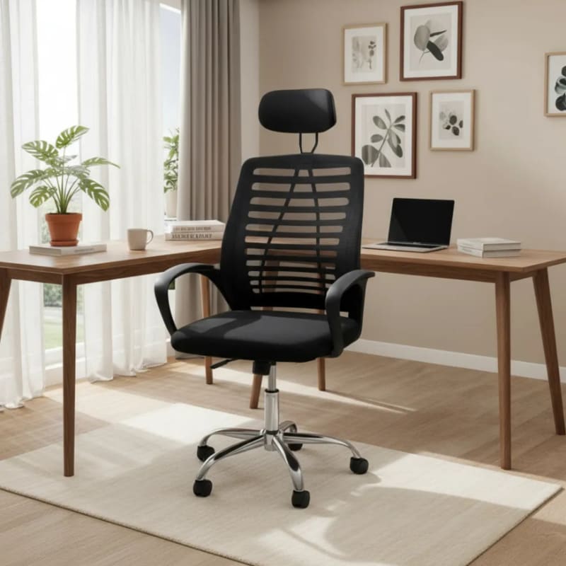 Silla Oficina Ergonómica Cómoda – Respaldo Malla y Ajustes