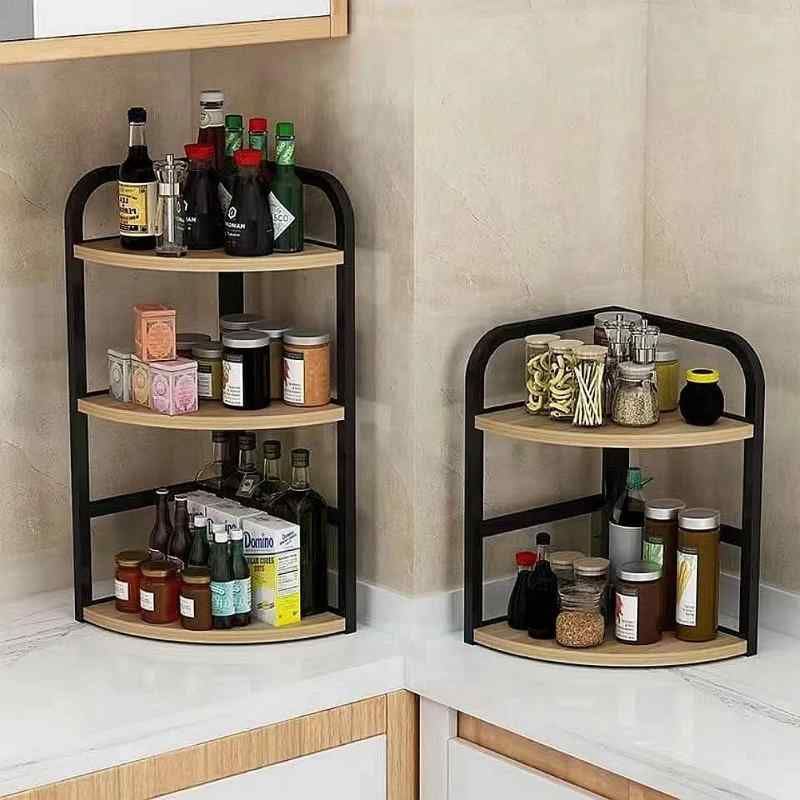 Organizador Esquinero Cocina Especias Frascos Negro - Más orden