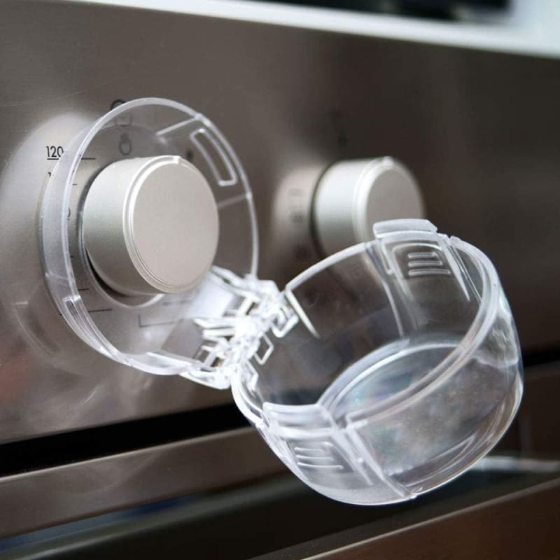 Protector perilla cocina x4 transparente seguridad infantil