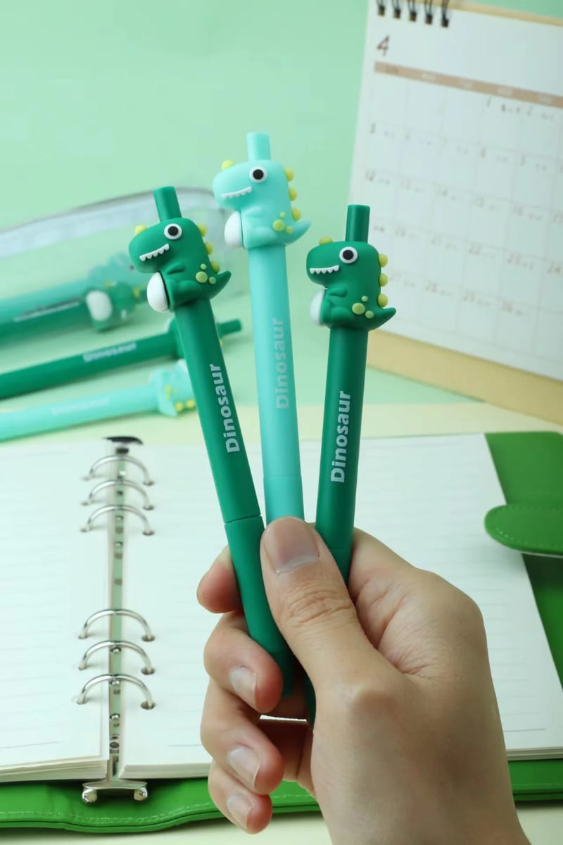 Set 48 bolígrafos dinosaurios surtidos para diversión infantil