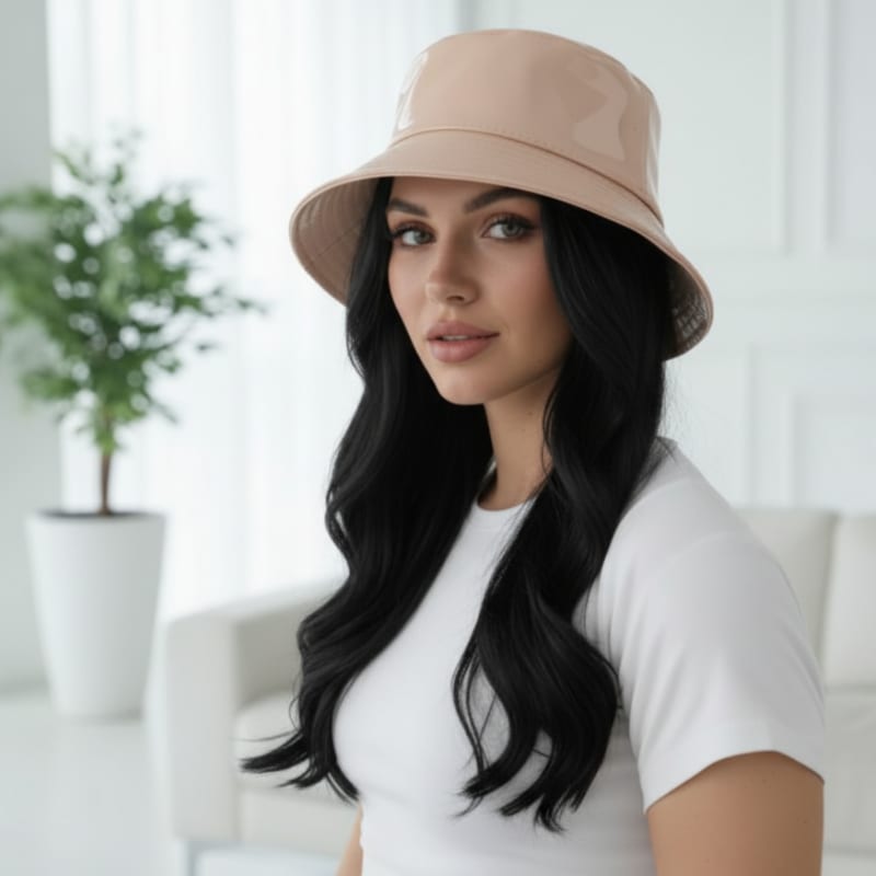 Piluso Gorro Charol Impermeable Premium Mujer Invierno - Estilo Urbano