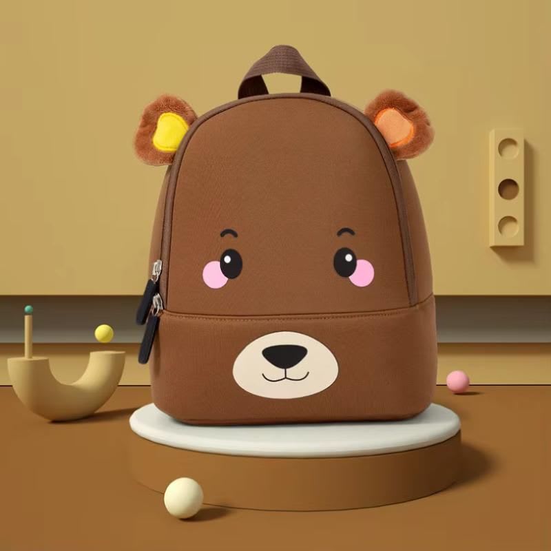 Mochila Infantil Oso de Neopreno Impermeable para Jardín