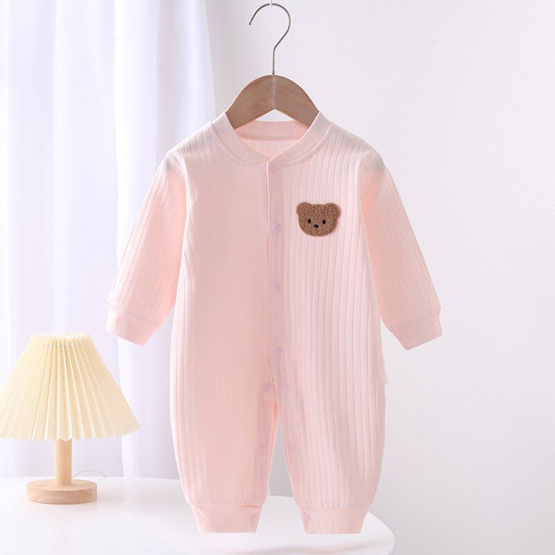 Body enterito infantil Rosa Claro 73cm, algodón puro