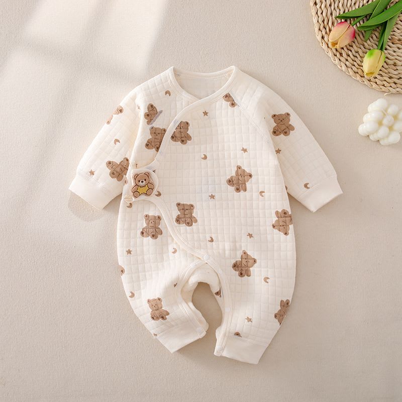 Body Bebé Algodón Puro Crema 59cm - Ideal Primeros Meses