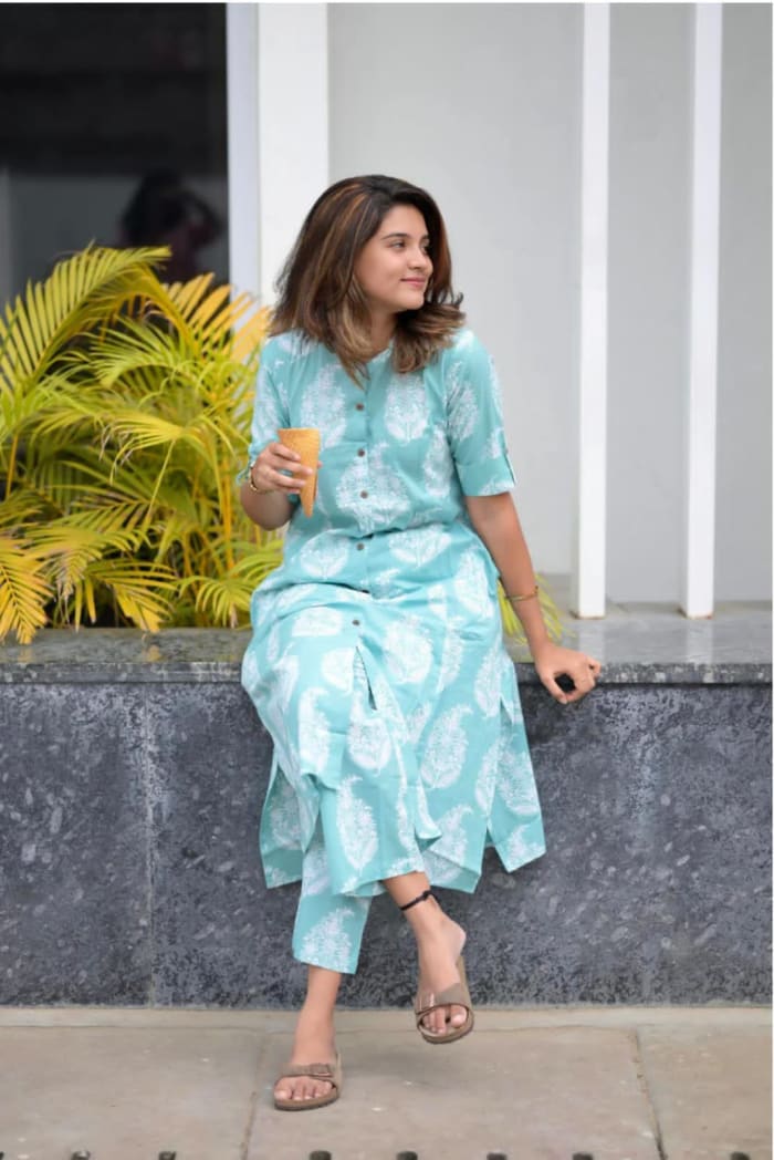 Kurta Palazzo - Jujhar Handicrafts