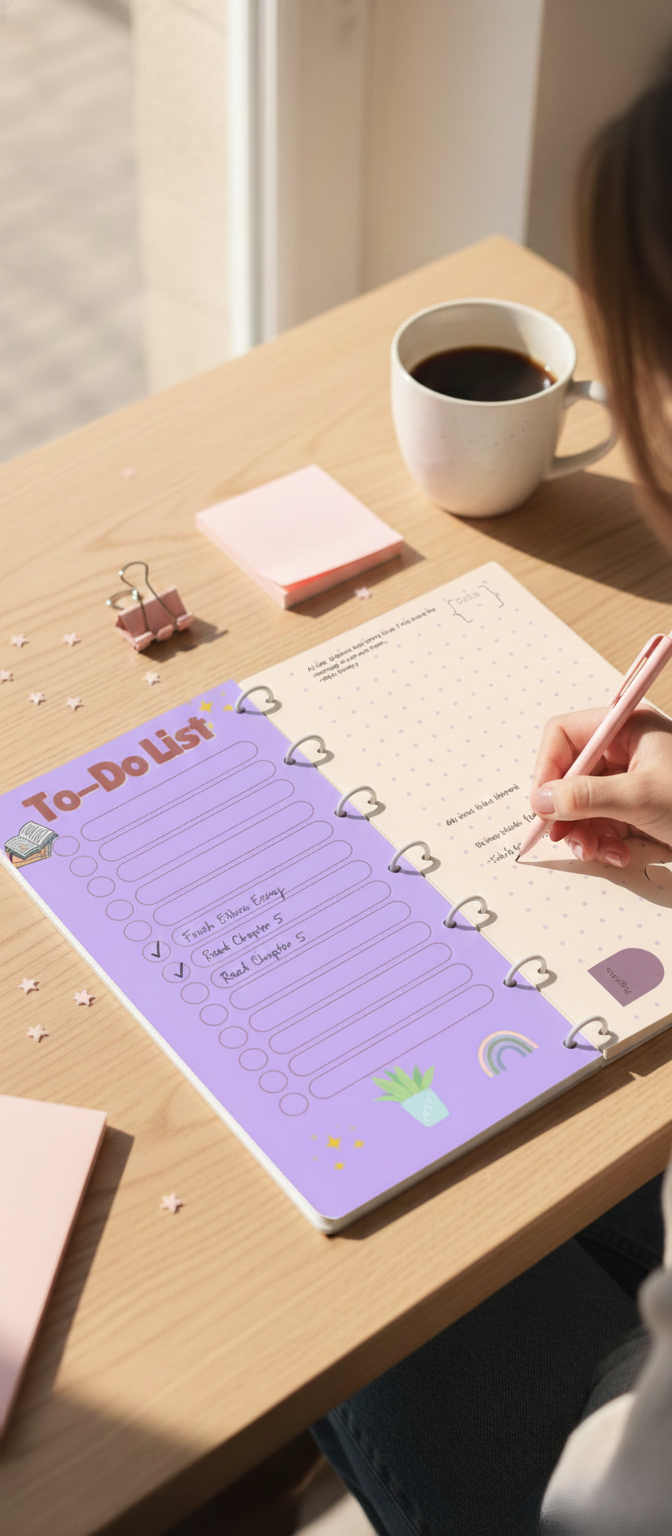 StyleFill Kawaii Quote A5 notebook | Binder Loop image 2