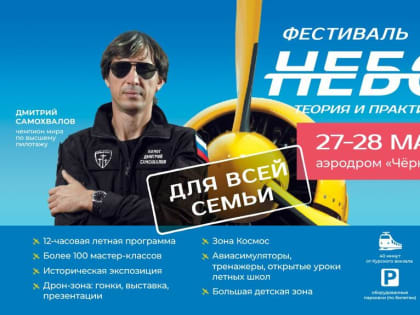 Авиационный фестиваль «Небо: теория и практика» пройдет в Балашихе 27 и 28 мая
