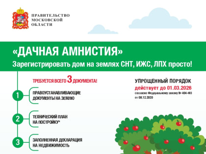 Для лыткаринцев доступна «дачная амнистия»