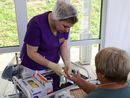 В парке Кривякино Воскресенска вновь прошла выездная диспансеризация