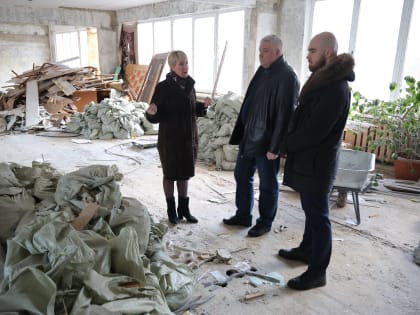 Демонтажные работы в гимназии № 1 имени Героя Российской Федерации А.В. Баландина завершат в конце января