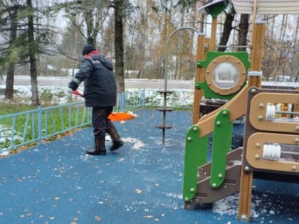 В Кашире продолжаются сезонные работы