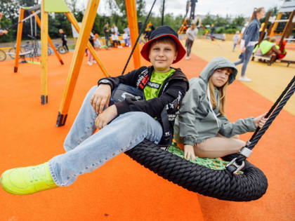 Современную детскую площадку открыли в г. Ликино-Дулёво