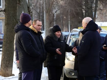 На встрече с жителями