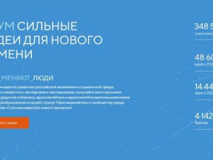 Сбор идей в рамках форума «Сильные идеи для нового времени» 2023 года