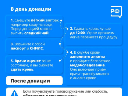 Акция по сдаче крови в помощь детям, страдающим онкозаболеваниями, пройдёт в Орехово-Зуеве