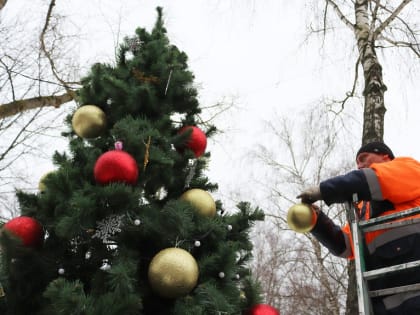 Новогоднее настроение пришло на улицы Пущино