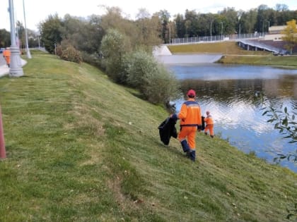 Сотрудники организации «Лабвита» провели уборку в поселении Воскресенское
