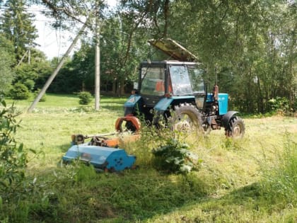 В Рузском округе косят траву
