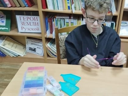 В Рузской библиотеке занимались бисероплетением