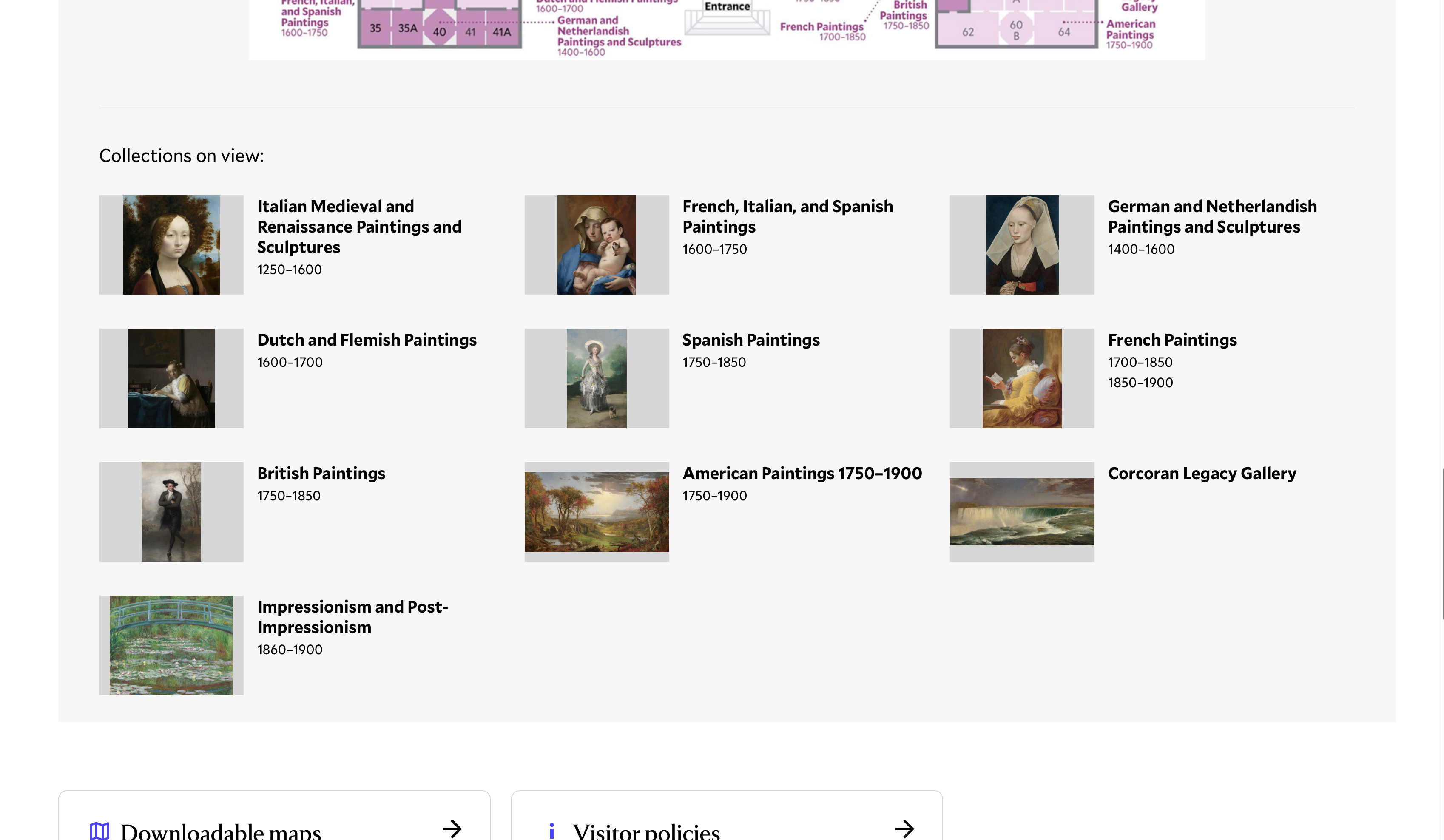 Rec 4B Before: No sidebar — collections only shown as static list
