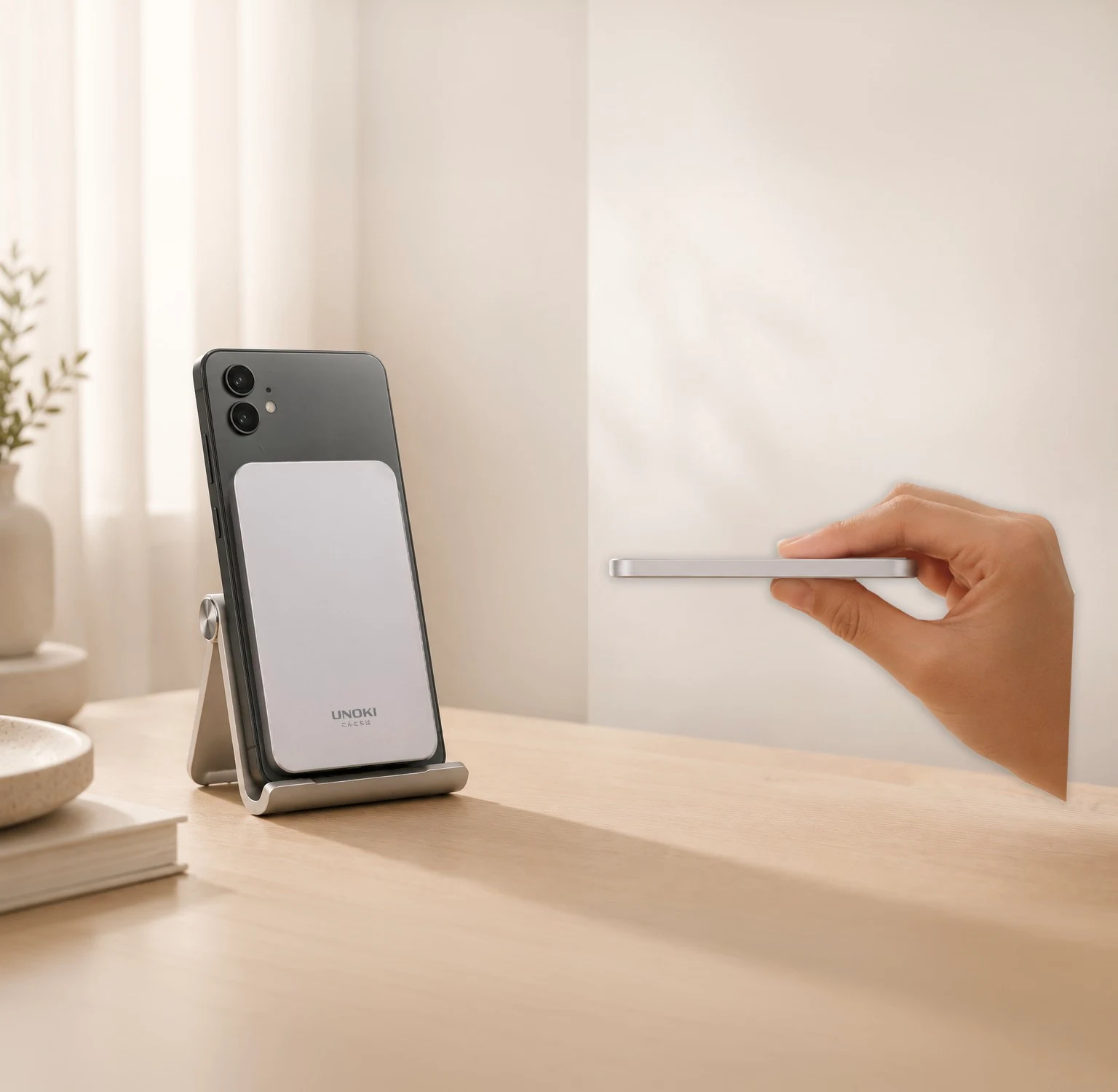Ultra İnce MagSafe Power Bank - Beyaz MP-06