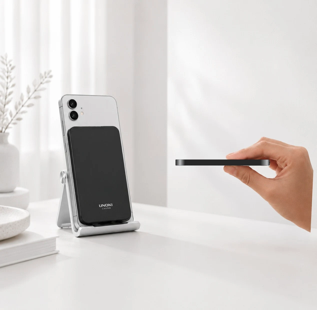 Ultra İnce MagSafe Power Bank - Siyah MP-07