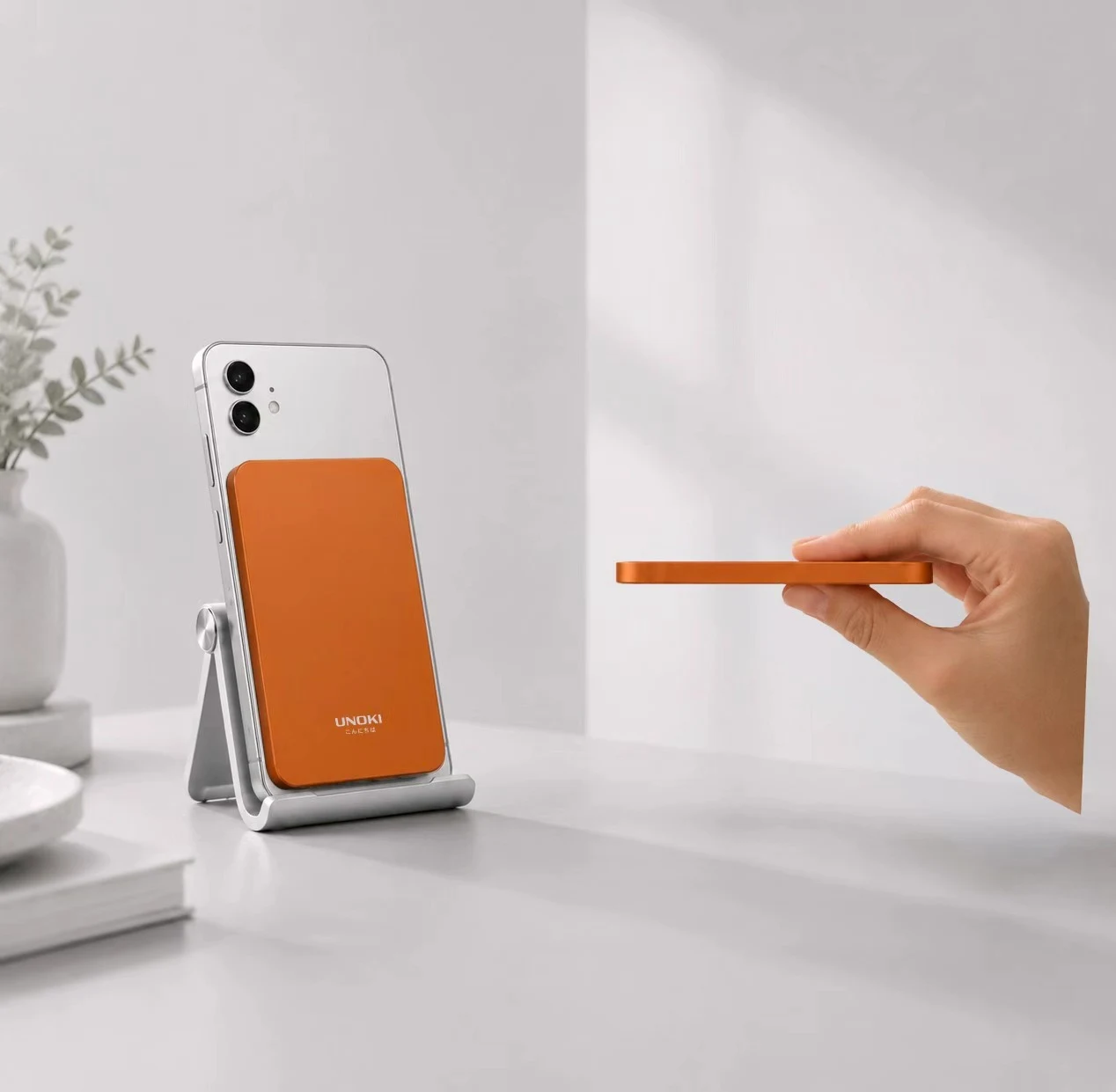 Ultra İnce MagSafe Power Bank - Turuncu MP-08