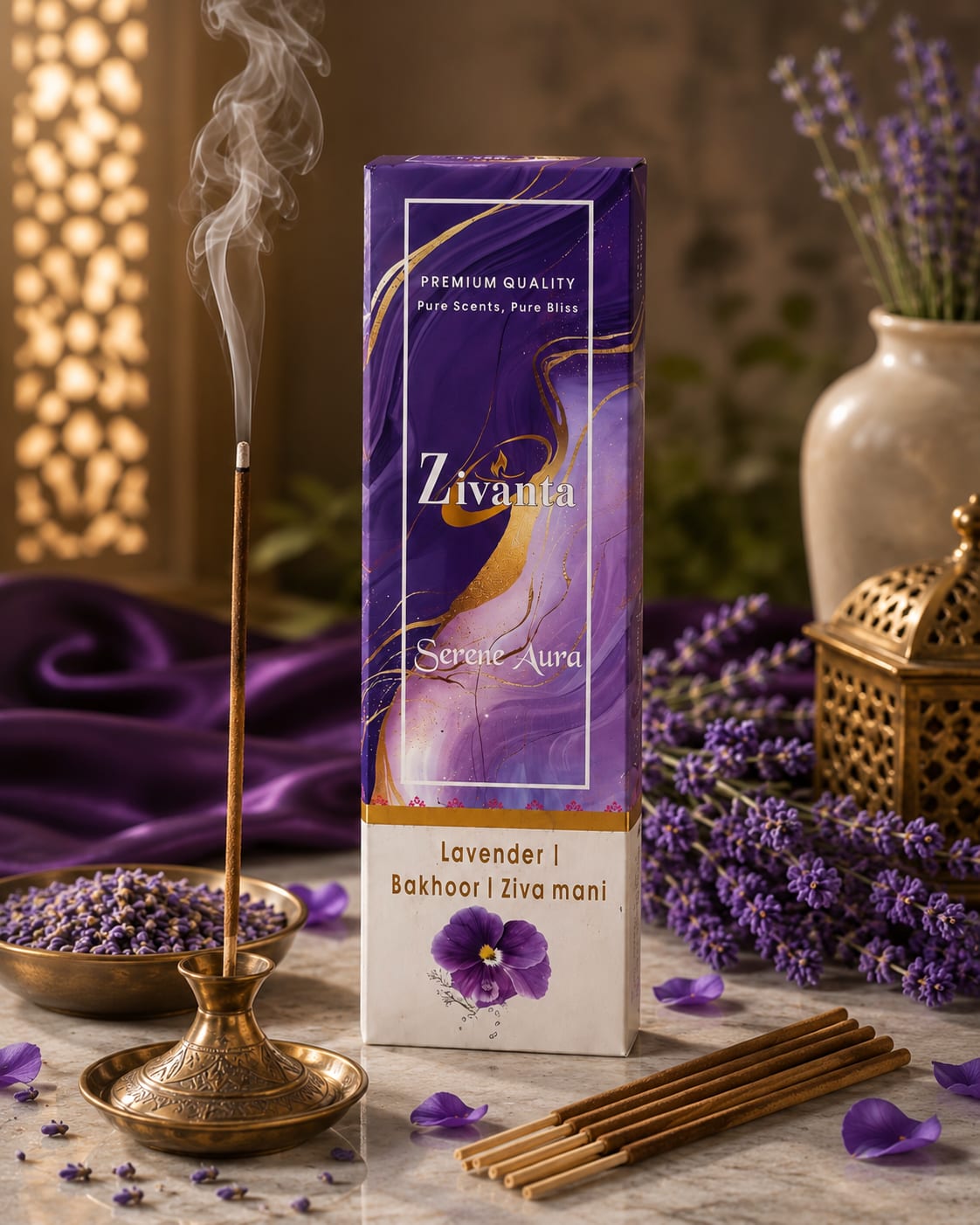 Zivanta Serene Aura Meditation Incense Sticks – Natural Calming Incense India & US