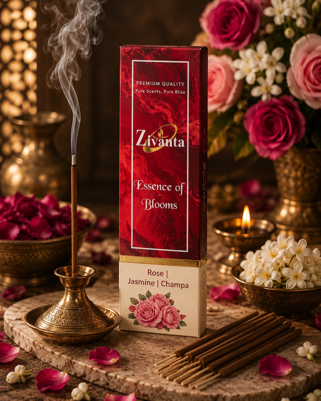 Zivanta Essence of Blooms Floral Incense Sticks – Natural Indian Fragrance Amazon