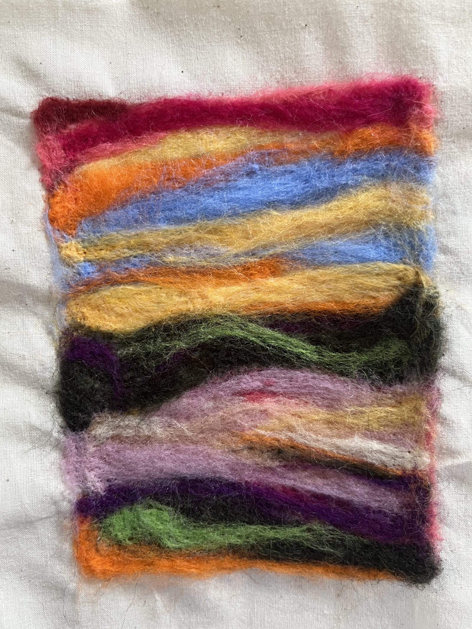 Dry felted knit — result 2