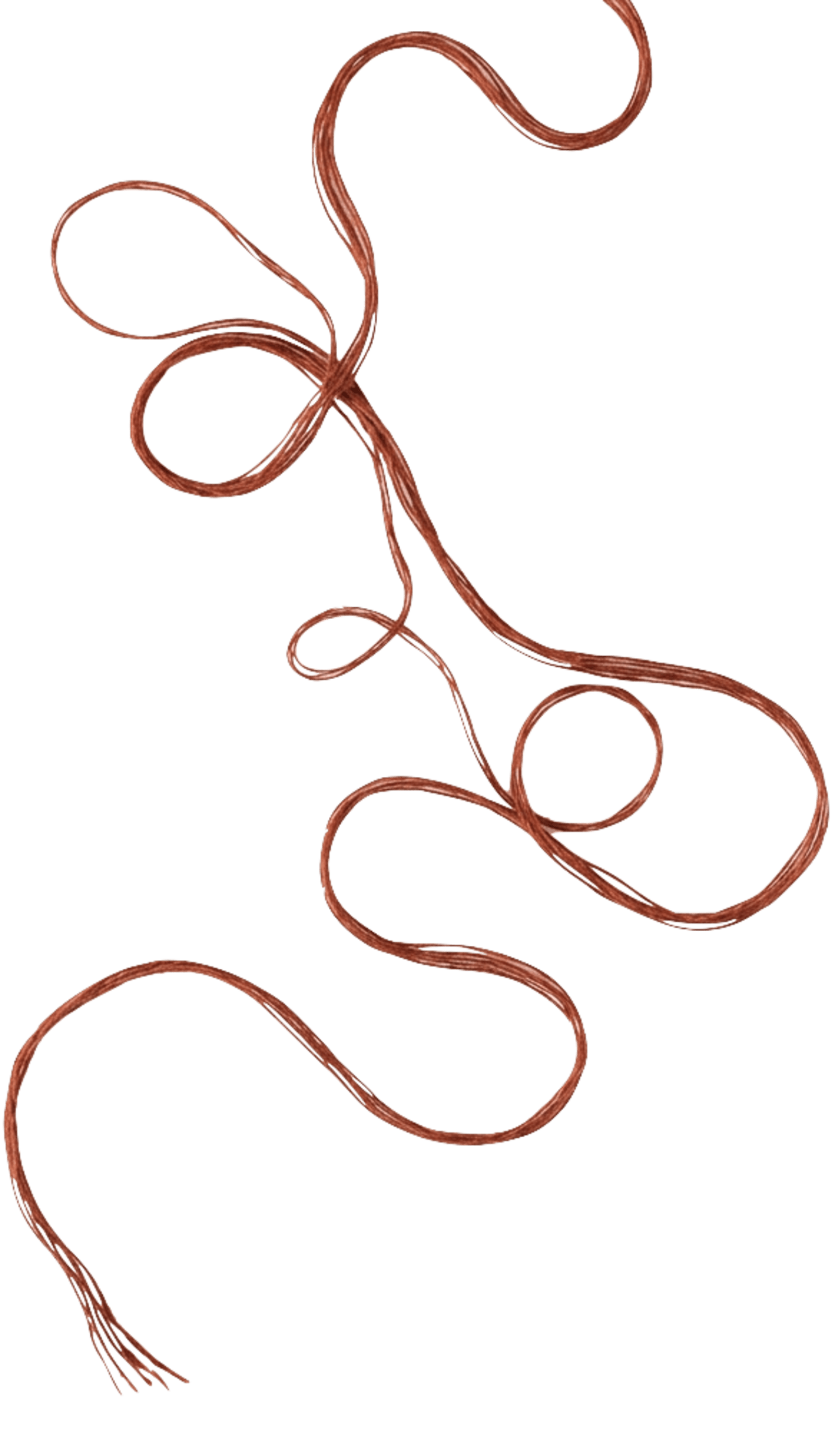 red yarn strand