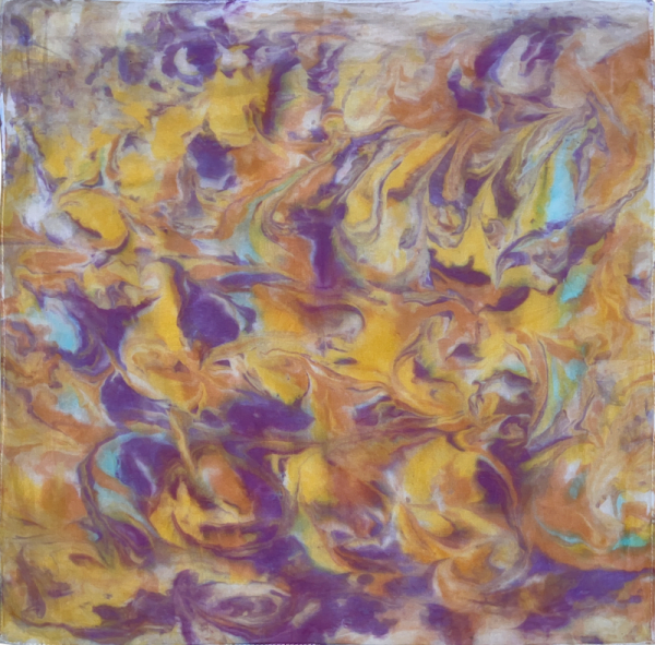 Marbled fabric