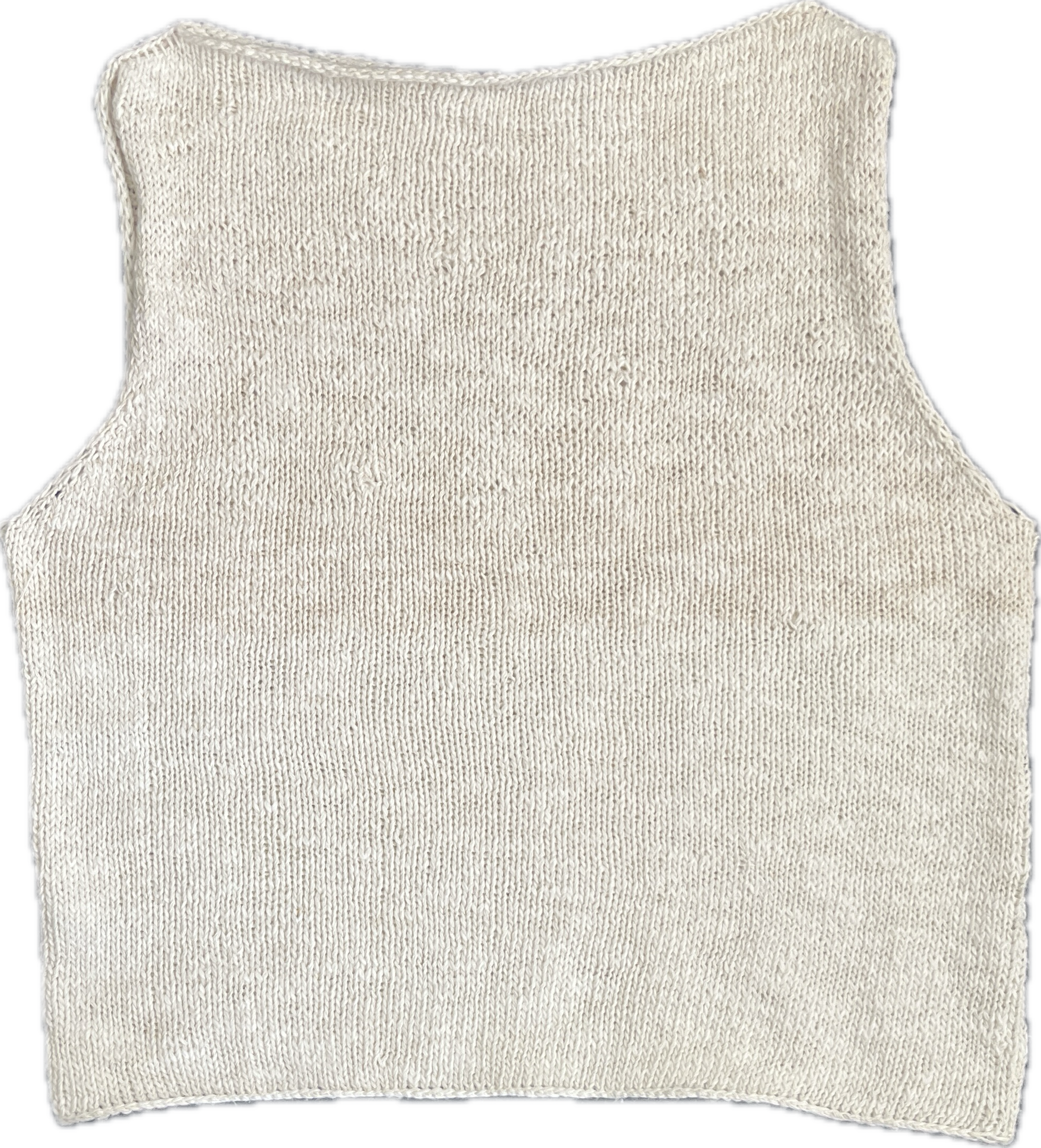 Hand-knitted tank 
