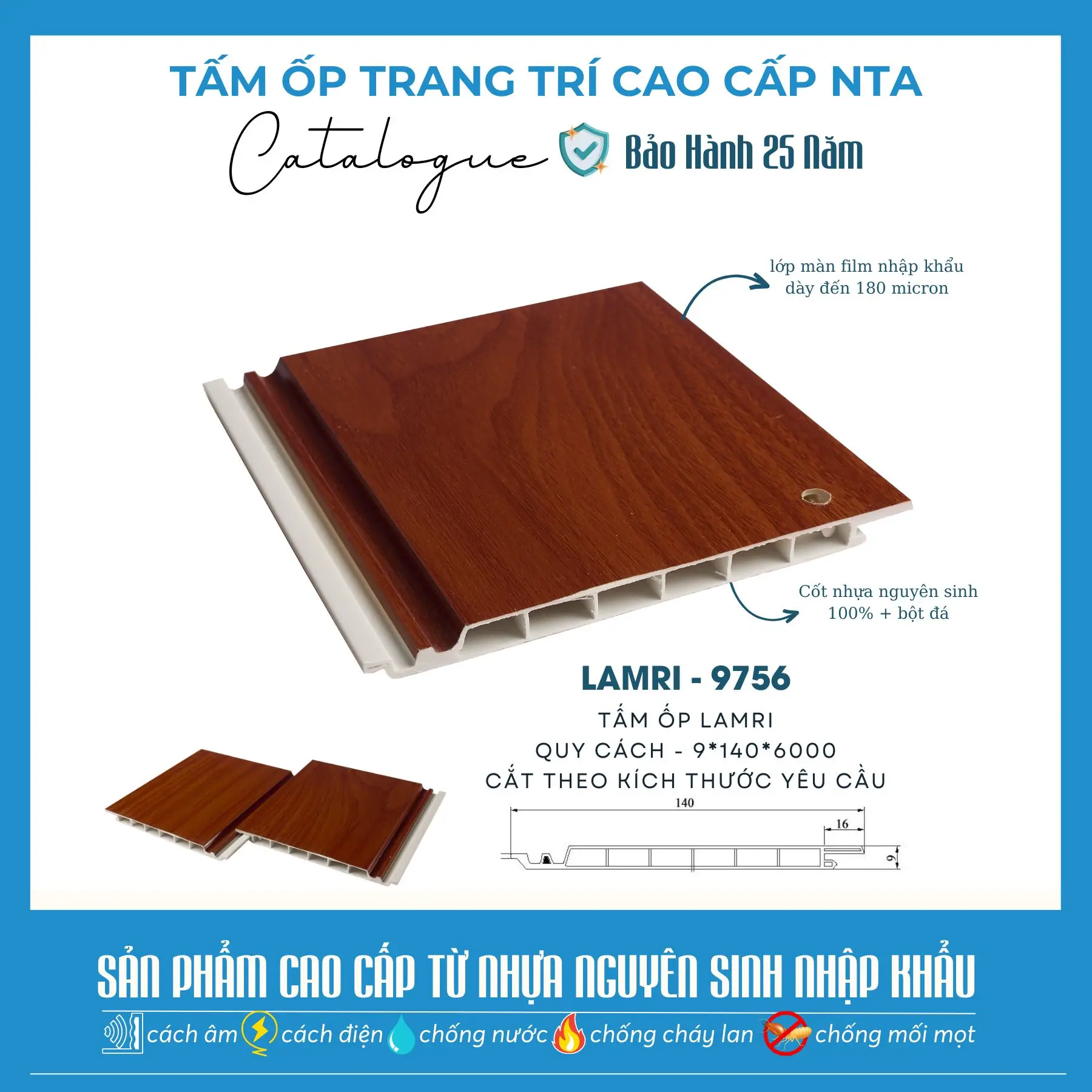 Tấm nhựa ốp trần pvc phủ fiml
