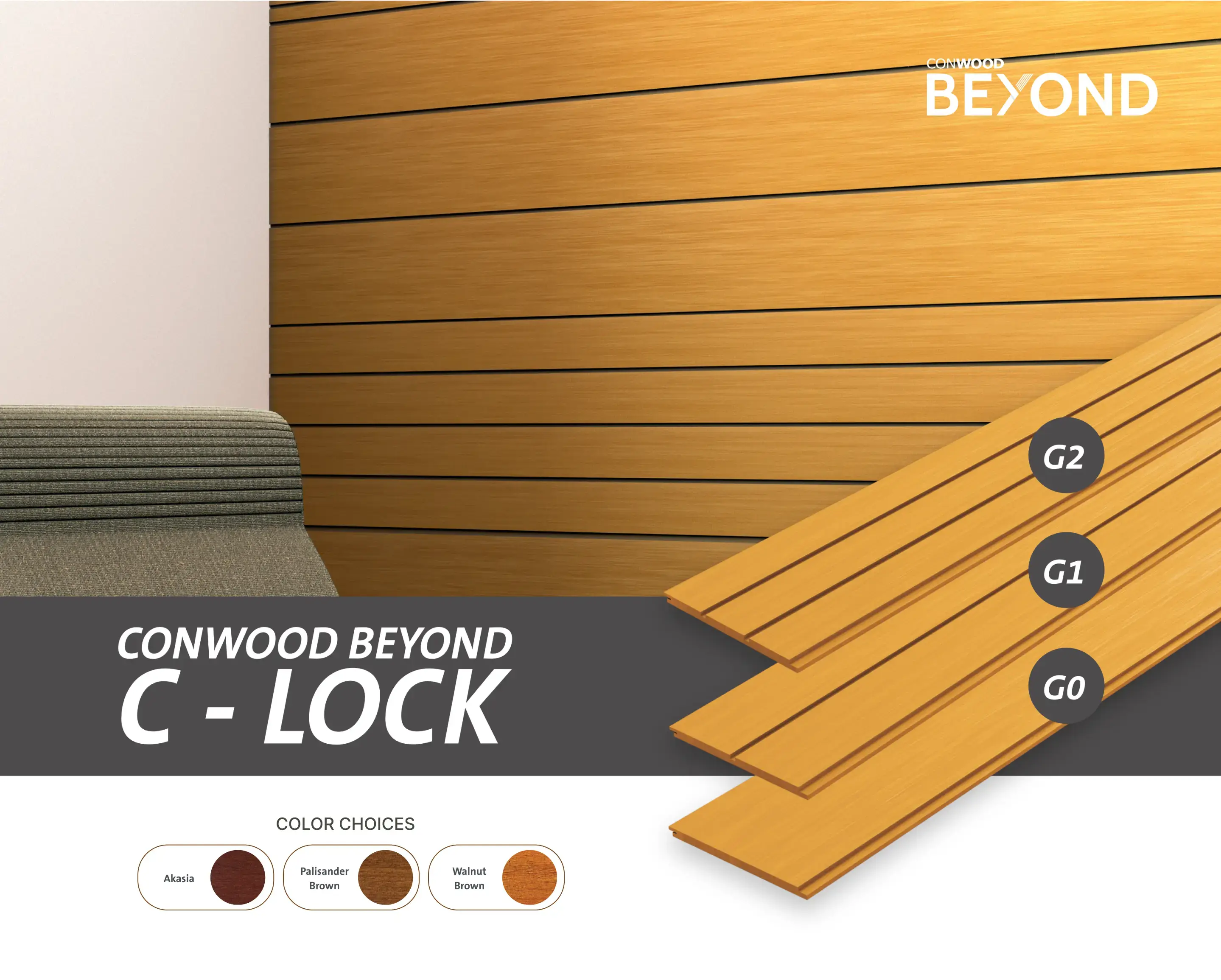 Conwood ốp tường bền vững theo thời gian