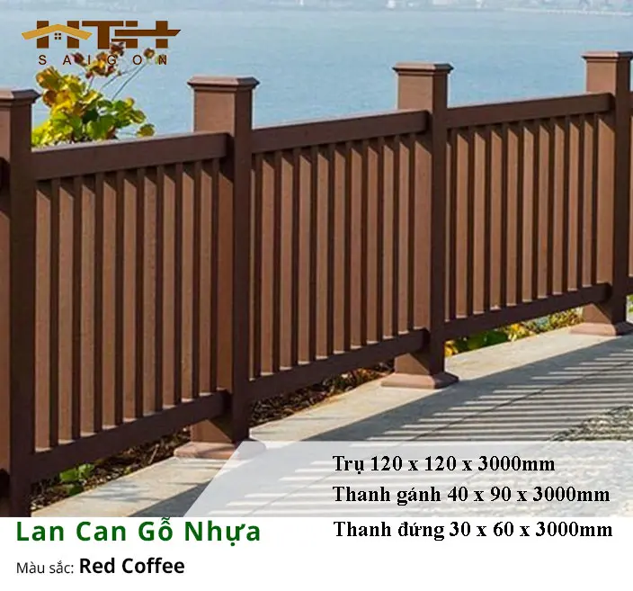 Lan Can Nhựa Giả Gỗ Giải Pháp Thẩm Mỹ và Bền Vững Cho Không Gian Ngoài Trời