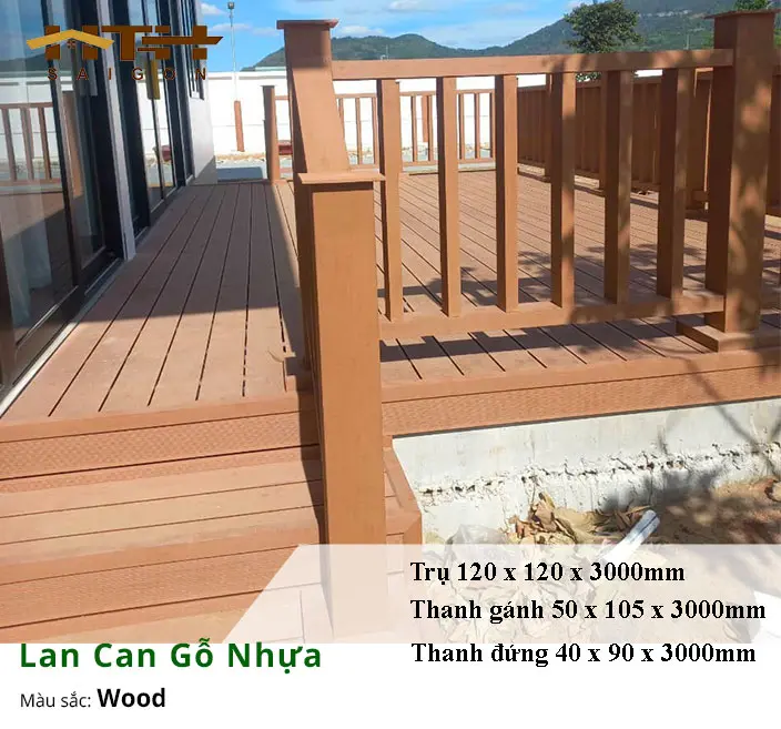 Lan Can Nhựa Giả Gỗ Giải Pháp Thẩm Mỹ và Bền Vững Cho Không Gian Ngoài Trời