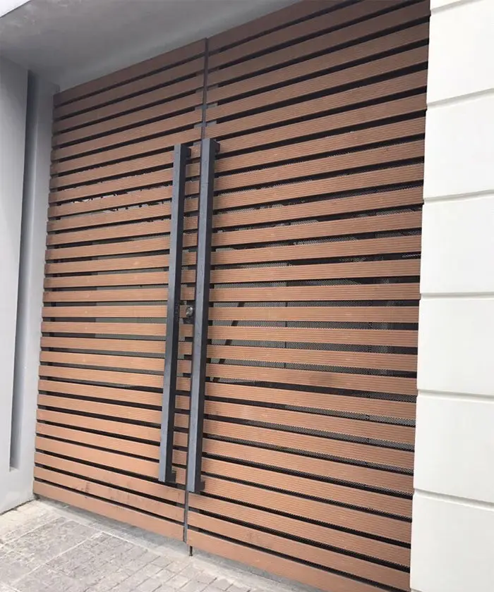 Gỗ nhựa ốp cổng ngoài trời Giải pháp trang trí thông minh cho không gian ngoại thất