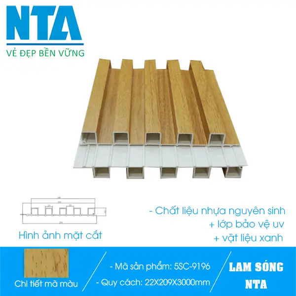 Tấm Lam Sóng Nhựa NTA - Giải Pháp Bền Vững Cho Trang Trí Nội Thất