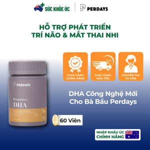 DHA Công Nghệ Mới Cho Bà Bầu Perdays Pregnancy DHA (Sn-2) – Lọ 60 Viên