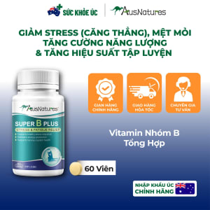 Vitamin Nhóm B Tổng Hợp AusNatures Super B Plus – Lọ 60 Viên