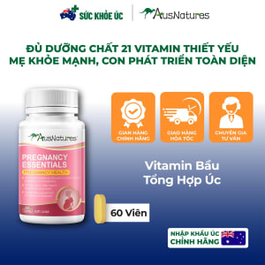 Vitamin Bầu Tổng Hợp Úc AusNatures Pregnancy Essentials – Lọ 60 Viên