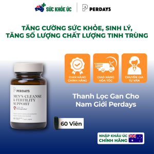 Thanh Lọc Gan Cho Nam Giới Perdays Men's Cleanse & Fertility Support – Lọ 60 Viên