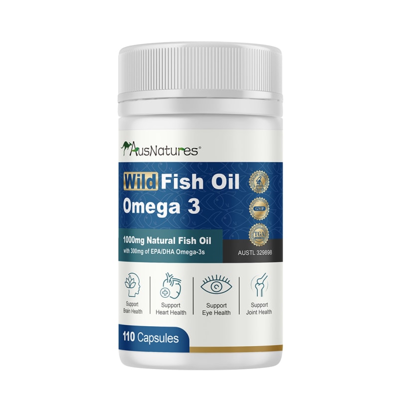 AusNatures Wild Fish Oil 1000mg – Dầu Cá Omega-3 Hỗ Trợ Tim Mạch, Não Bộ & Thị Lực (110 Viên) - ảnh 2