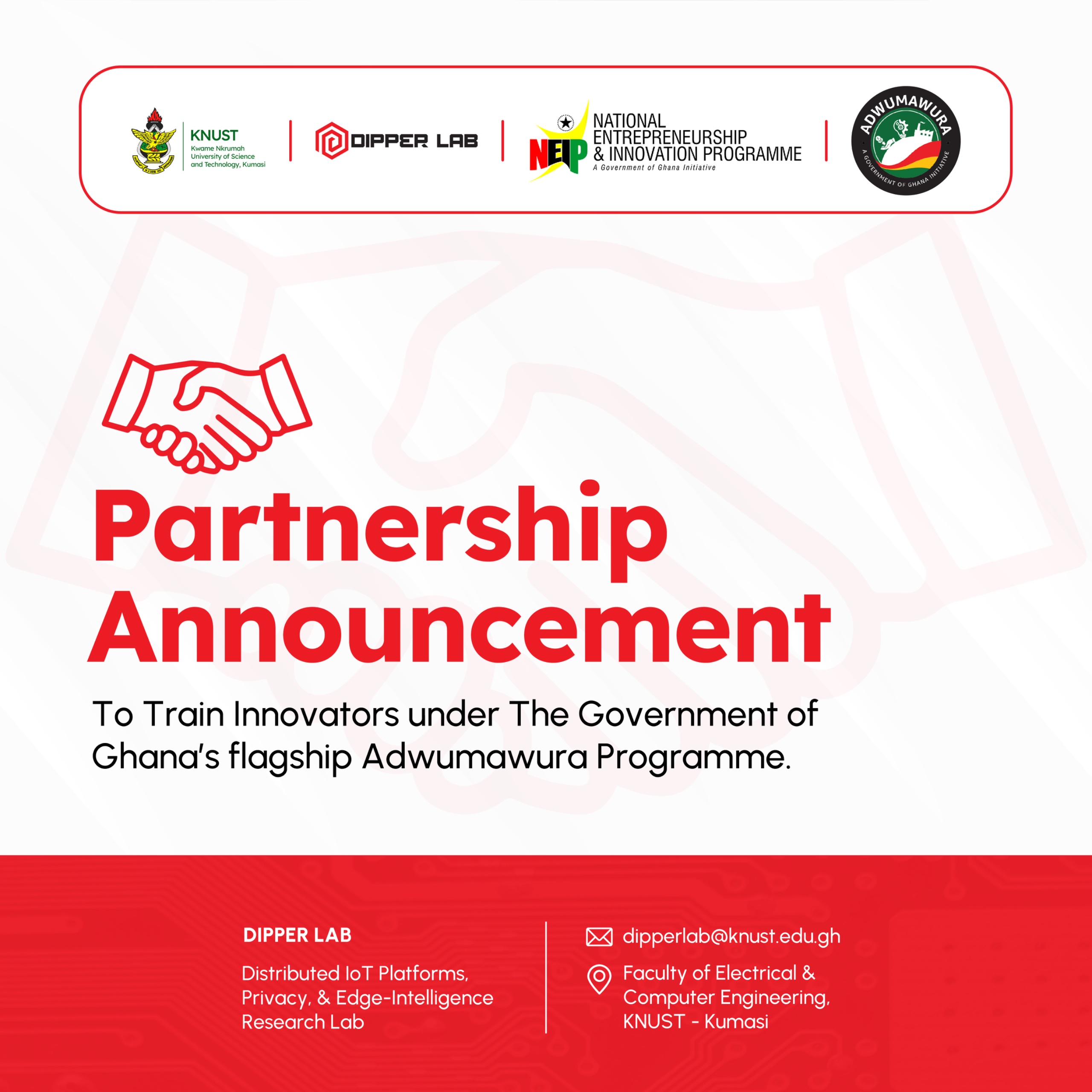 DIPPER Lab Partners NEIP to Train 10,000 Youth Under Government’s Adwumawura Programme