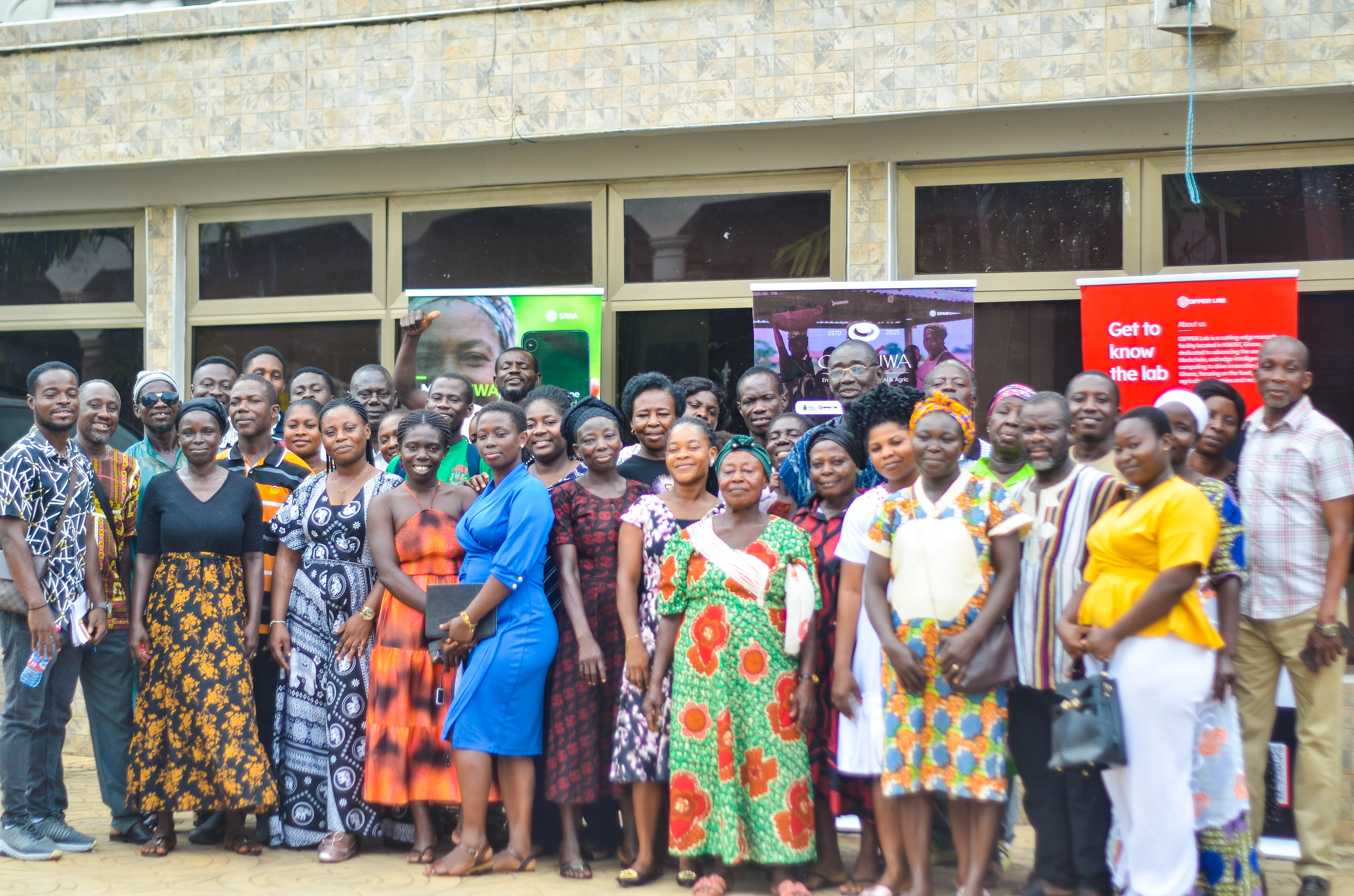 SIWA team engages Obuasi East farmers to assess app impact on decision-making