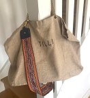 Sac en lin upcyclé à partir de chutes de tissu