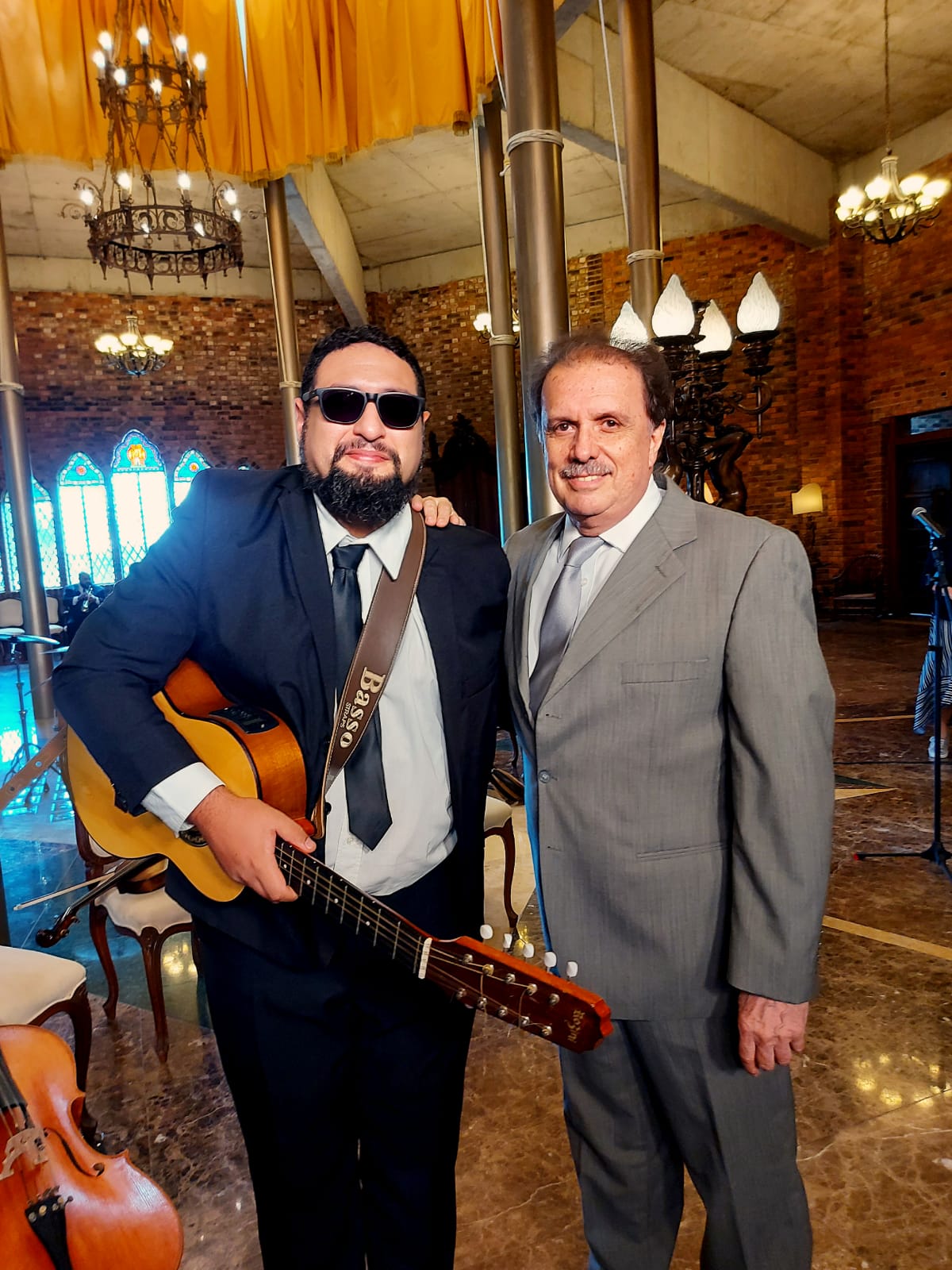 Liêve Ferreira com Maestro Eduardo Lages